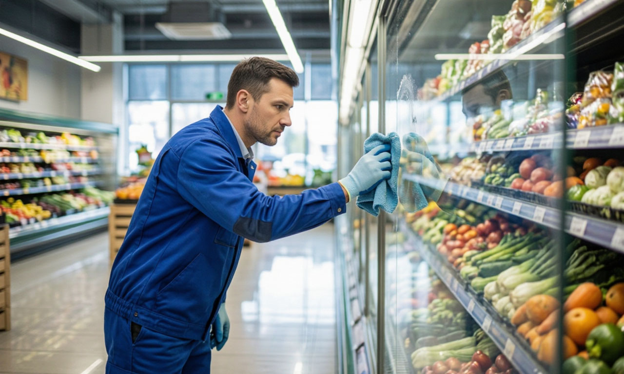 Уборка в продуктовом магазине Уборка в продуктовом магазине